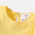 Harry Potter Kid Girl 100% Cotton Ruffled Flutter-sleeve Crepe Tee Yellow image 4