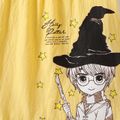 Harry Potter Kid Girl 100% Cotton Ruffled Flutter-sleeve Crepe Tee Yellow