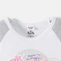Peppa Pig Toddler Girl/Boy Space and Rainbow Colorblock Tee Light Grey