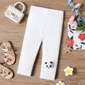 Kid Girl Animal Panda Doll Design Elasticized Leggings White image 1