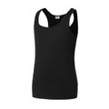 Kid Girl Sporty Solid Color Tank Top Black image 3