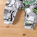 Baby Boy Allover Comics Print Short-sleeve Jumpsuit LUMINOUSYELLOW image 5