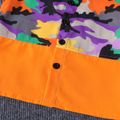 2pcs Toddler Boy Camouflage Print Coloblock Lapel Collar Short-sleeve Shirt and Shorts Set Multi-color image 4