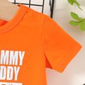 Baby Boy Letter Print Round Neck Short-sleeve T-shirt Orange image 5