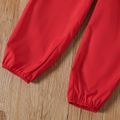 2pcs Toddler Girl Layered Red Camisole and Elasticized Pants Set Red