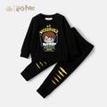 Harry Potter 2-piece Toddler Boy Cotton Undesirable Sweatshirt And Solid Pants Set Black