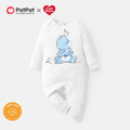 Care Bears Baby Boy/Girl Bird Print Casual Cotton Jumpsuit/One Piece White