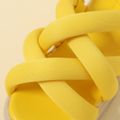Toddler / Kid Simple Solid Criss Cross Sandals Yellow image 5