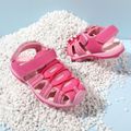 Toddler / Kid Round Toe Gladiator Type Pink Sandals Dark Pink