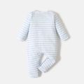 Care Bears Baby Boy/Girl 100% Cotton Long-sleeve Bear & Moon Print Jumpsuit lightbluewhite