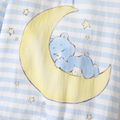 Care Bears Baby Boy/Girl 100% Cotton Long-sleeve Bear & Moon Print Jumpsuit lightbluewhite