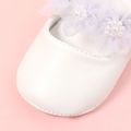 Baby / Toddler Faux Pearl Floral Decor Prewalker Shoes White