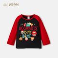 Harry Potter Family Matching HOGWARTS Colorblock Top and Plaid Pants Red