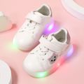 Toddler Embroidered Kitty Graphic LED Sneakers Pink