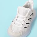 Toddler Mesh Panel Lace Up Front LED Sneakers White