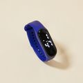 Toddler / Kid LED Watch Digital Smart Pure Color Electronic Watch (With Packing Box) Dark Blue image 1