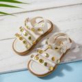 Toddler / Kid Studded Decor White Sandals White