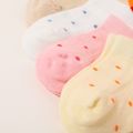 5-pairs Baby / Toddler / Kid Dots Pattern Mesh Breathable Socks Color-A