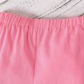 2pcs Baby Boy 100% Cotton Shorts and Allover Tropical Print Short-sleeve Shirt Set Pink
