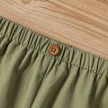 100% Cotton Baby Boy Solid Harem Pants with Pockets Army green