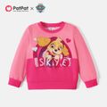 PAW Patrol Toddler Girl/Boy Puppy Colorblock Pullover Sweatshirt Pink image 1