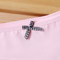 Kid Girl 100% Cotton Bowknot Design Solid Color Briefs Underwear Light Pink
