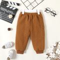 Baby Boy Solid Imitation Knitting Pants Khaki image 3