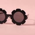 Kids Flower Shape Decorative Glasses (With Glasses Case) Black
