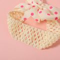3-pack Polka Dots Ribbed Bow Headband for Girls Multi-color