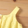 2 unidades Bebé Manga cava Limão Bonito Sem mangas Fato saia e casaco amarelo tenro image 5