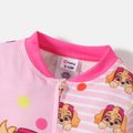 PAW Patrol Little Boy/Girl Allover Print Striped Long-sleeve Zip Jumpsuit Pink image 4