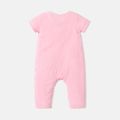 PAW Patrol Little Girl Skye Front Buttons 100% Cotton Jumpsuit Pink image 3