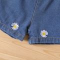 100% Cotton Baby Boy/Girl Allover Daisy Embroidered Denim Shorts DENIMBLUE image 5