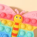 Kids Silicone Butterfly Sensory Stress Relief Toy Mini Coin Purse Crossbody Shoulder Bag Pink