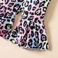 Baby Girl Allover Leopard Print Ombre Bell Bottom Cami Jumpsuit Ombre image 5
