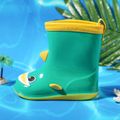 Toddler / Kid Cartoon Shark Waterproof Rain Boots Green image 3