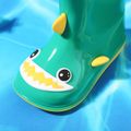Toddler / Kid Cartoon Shark Waterproof Rain Boots Green image 4
