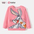 Looney Tunes Kid Girl Characters Print Pullover Sweatshirt Pink image 1