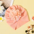 Baby Floral Decor Turban Hat Pink