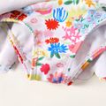 Baby Girl Allover Colorful Floral Print Spaghetti Strap One-Piece Swimsuit Multi-color image 3
