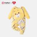 Care Bears Baby Boy/Girl Cute Bear Print Long-sleeve Jumpsuit Pale Yellow