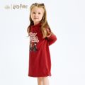 Harry Potter Toddler Girl  Cotton Hooded Dress Red
