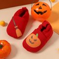 Baby / Toddler Halloween Pumpkin Pattern Red Prewalker Shoes Red