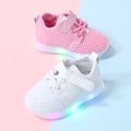 Toddler / Kid Breathable LED Sneakers White image 2