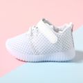 Toddler / Kid Breathable LED Sneakers White image 3