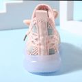 Toddler / Kid Lace Up LED Flying Woven Sneakers Pink image 5