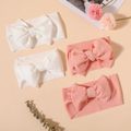 Simple Pure Color Bow Headband for Mom and Me Pink image 2