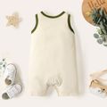 2-Pack 100% Cotton Baby Boy Contrast Color Tank Rompers Set ColorBlock