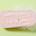 Baby / Toddler Lace Trim Solid Antiskid Glue Socks Pink