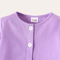 3-Pack Baby Girl 100% Cotton Long-sleeve Cardigan and Colorful Halter Top with Flared Pants Set LightMediumPurple